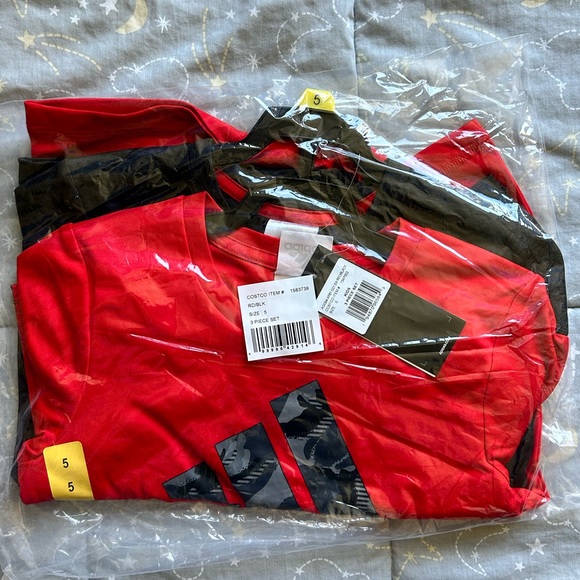 red adidas matching set